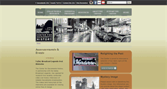 Desktop Screenshot of centerforsacramentohistory.org